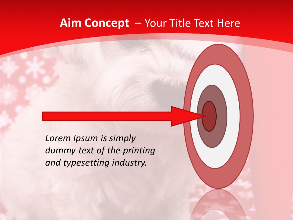 White Pup Hat PowerPoint Template