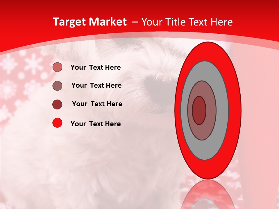 White Pup Hat PowerPoint Template