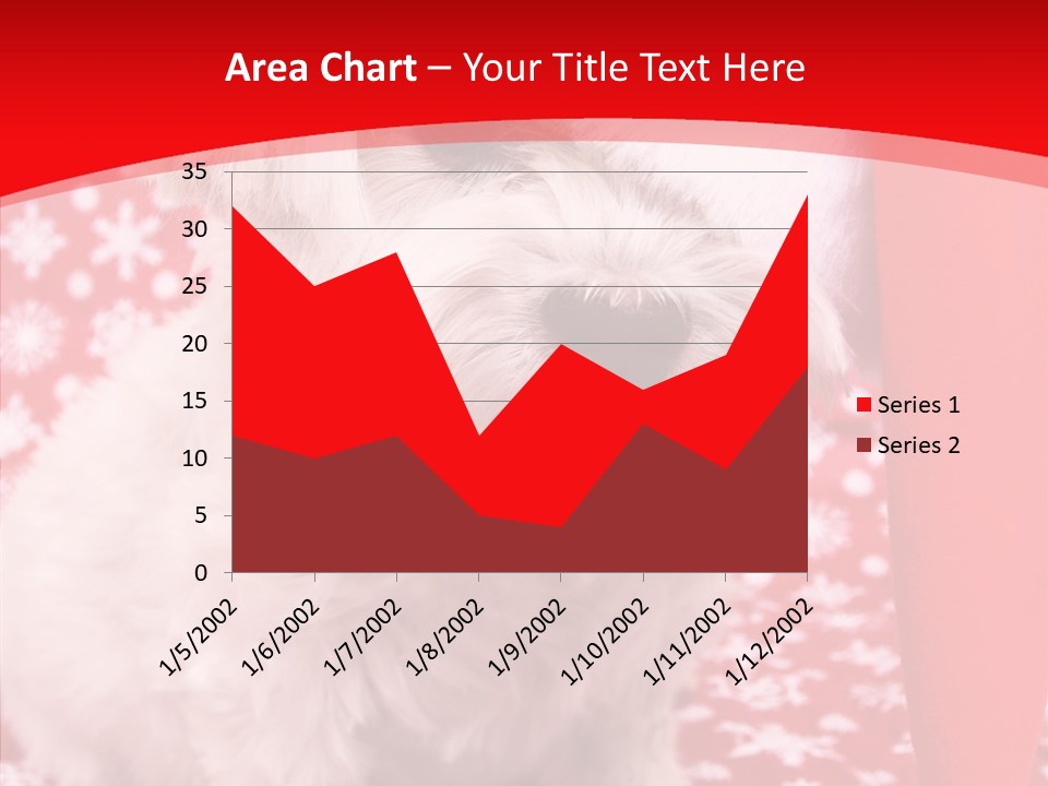 White Pup Hat PowerPoint Template