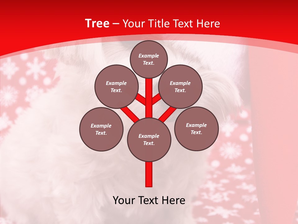 White Pup Hat PowerPoint Template