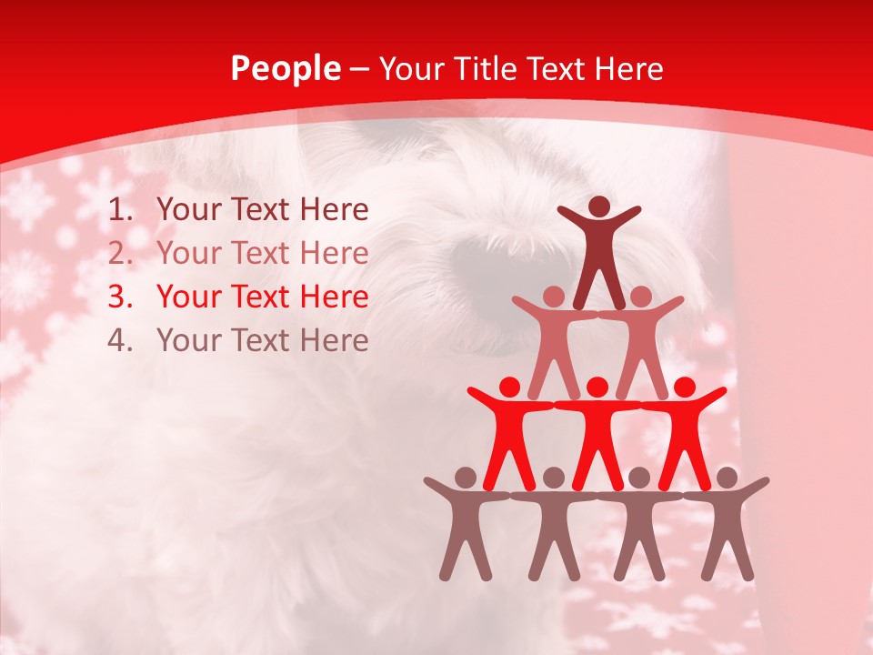 White Pup Hat PowerPoint Template