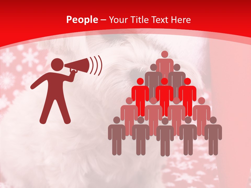 White Pup Hat PowerPoint Template