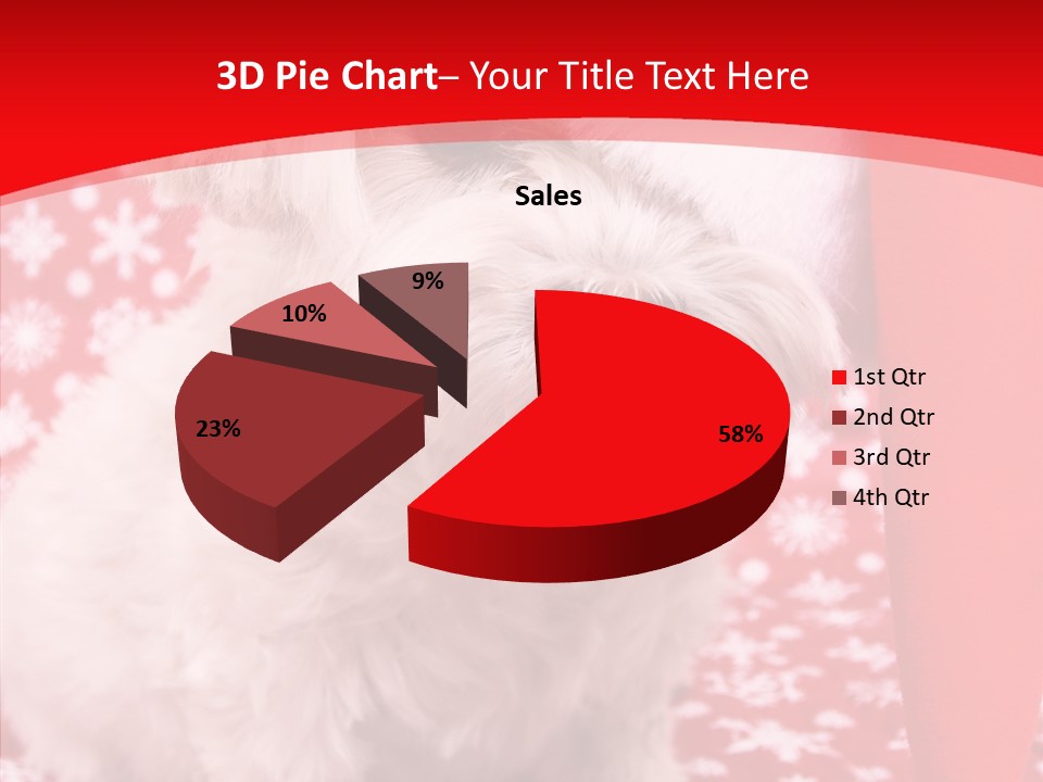 White Pup Hat PowerPoint Template