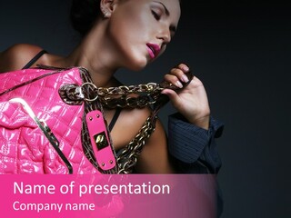 Heels Hair Camera PowerPoint Template