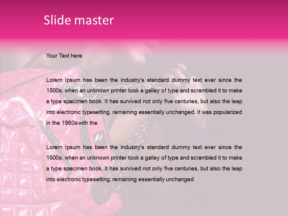 Heels Hair Camera PowerPoint Template