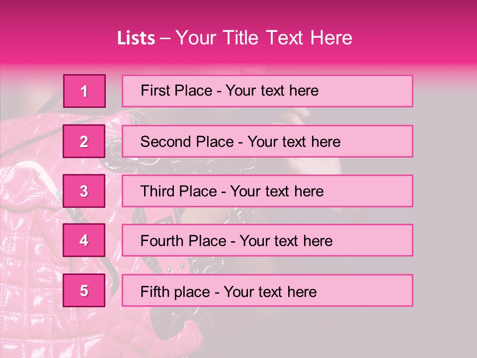 Heels Hair Camera PowerPoint Template