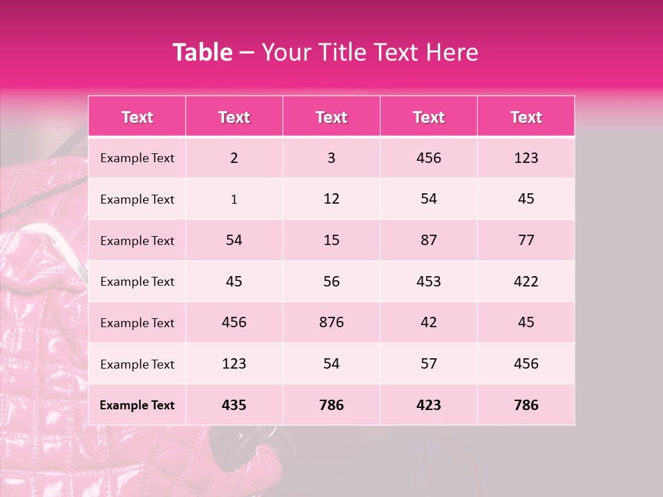 Heels Hair Camera PowerPoint Template