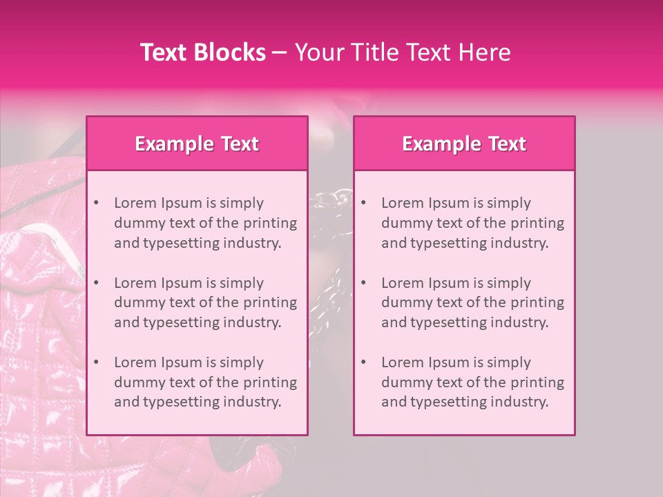 Heels Hair Camera PowerPoint Template