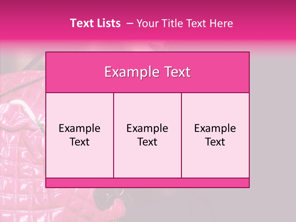 Heels Hair Camera PowerPoint Template