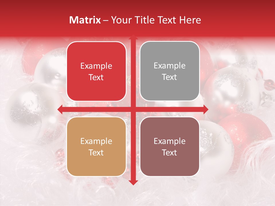 Xmas Decoration Ornamental PowerPoint Template