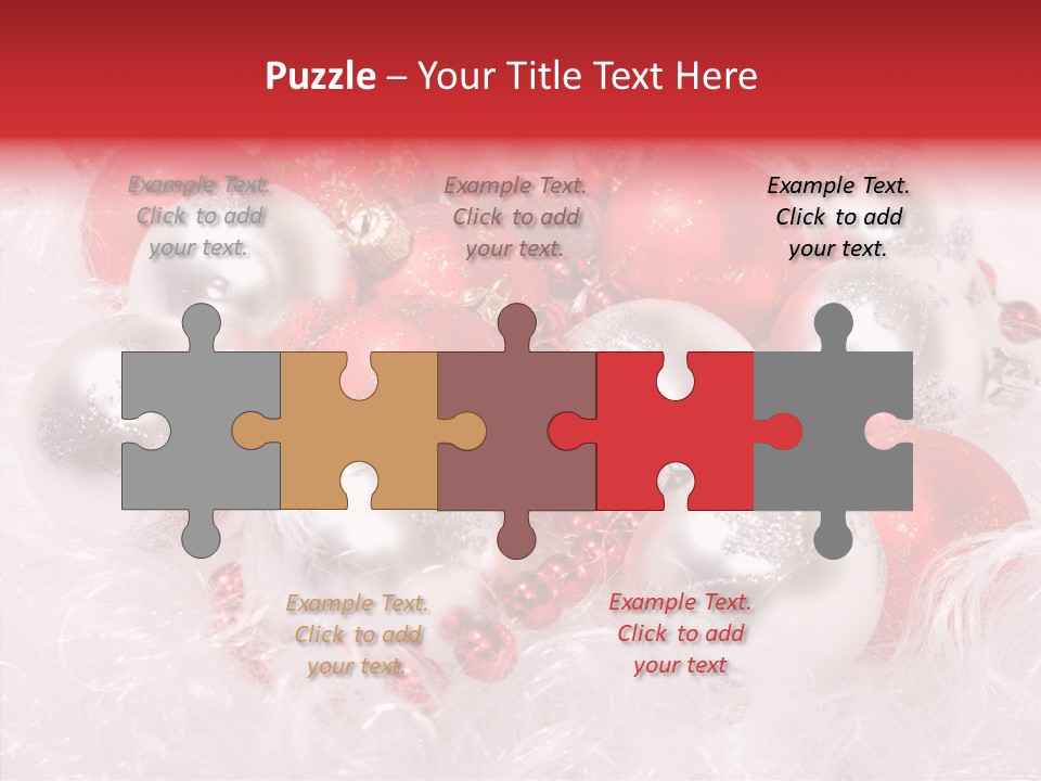 Xmas Decoration Ornamental PowerPoint Template