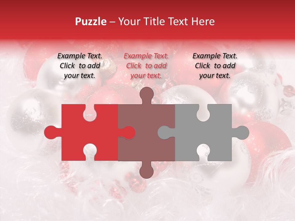 Xmas Decoration Ornamental PowerPoint Template