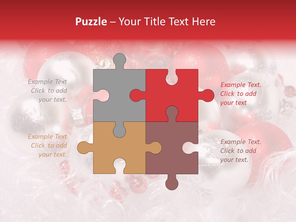 Xmas Decoration Ornamental PowerPoint Template