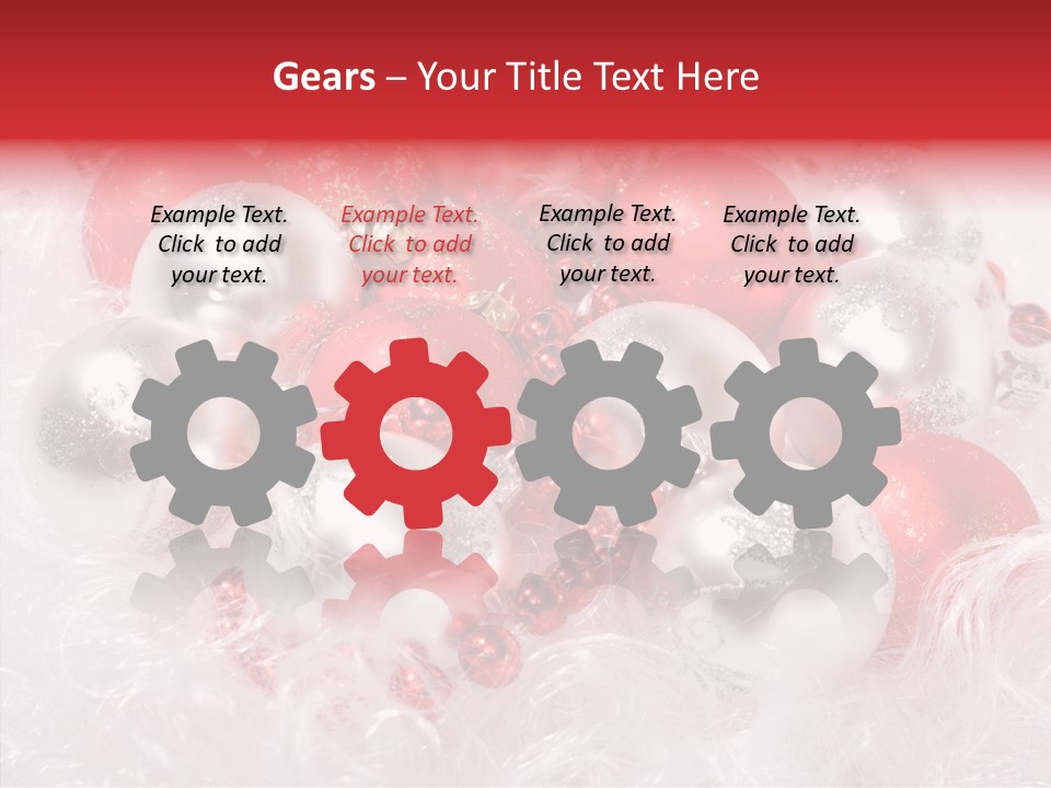 Xmas Decoration Ornamental PowerPoint Template