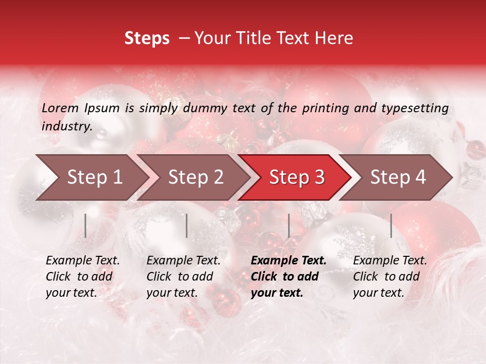 Xmas Decoration Ornamental PowerPoint Template