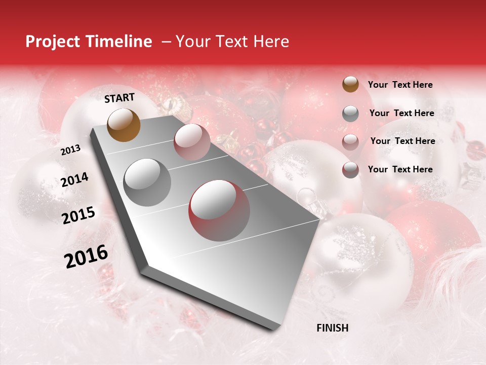 Xmas Decoration Ornamental PowerPoint Template