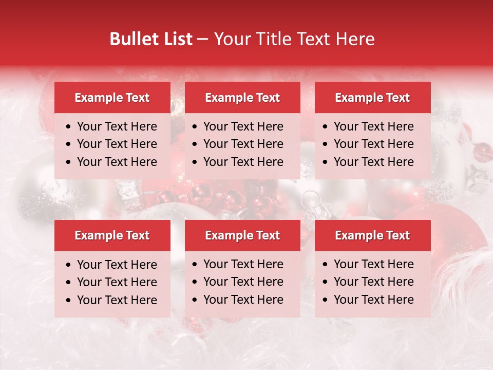 Xmas Decoration Ornamental PowerPoint Template