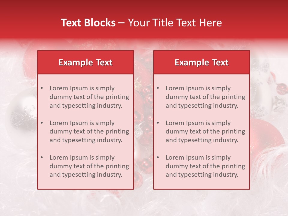 Xmas Decoration Ornamental PowerPoint Template