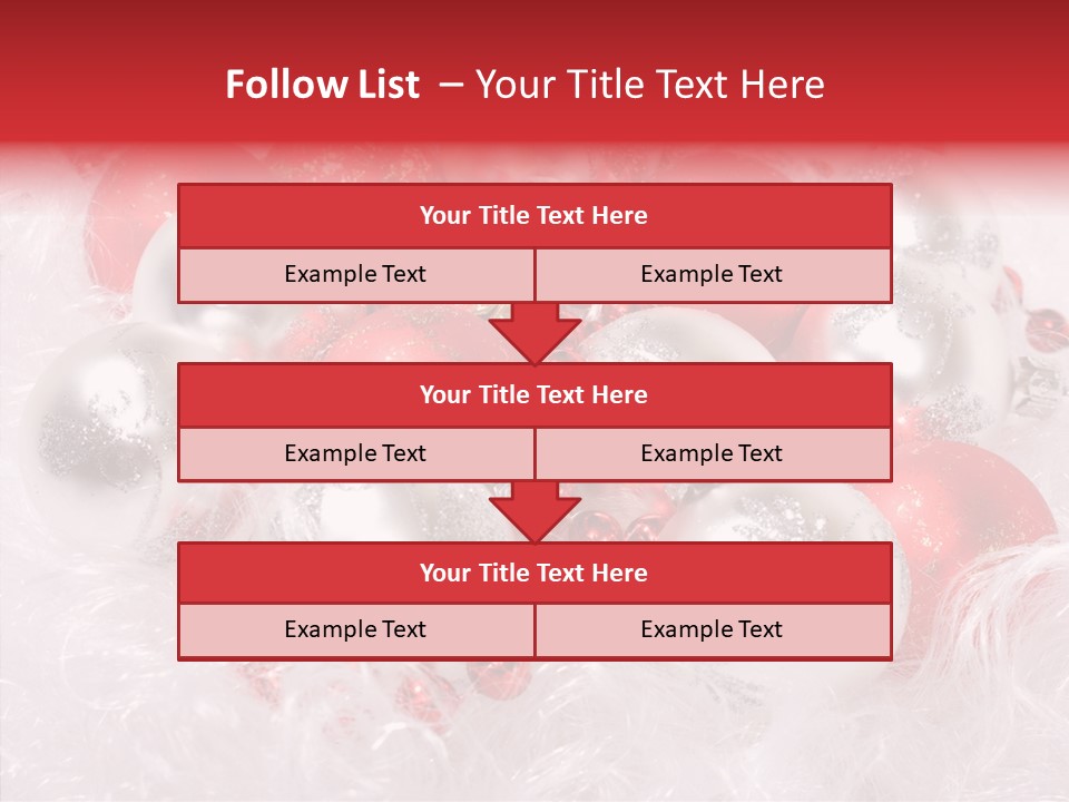 Xmas Decoration Ornamental PowerPoint Template