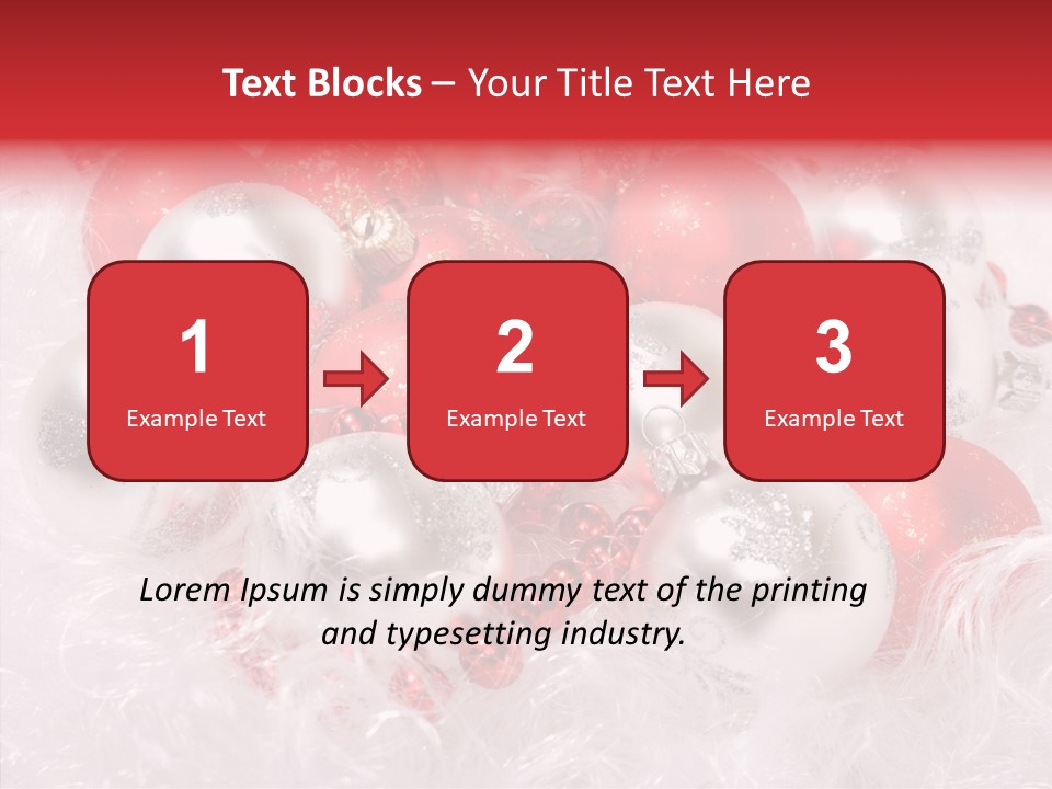 Xmas Decoration Ornamental PowerPoint Template
