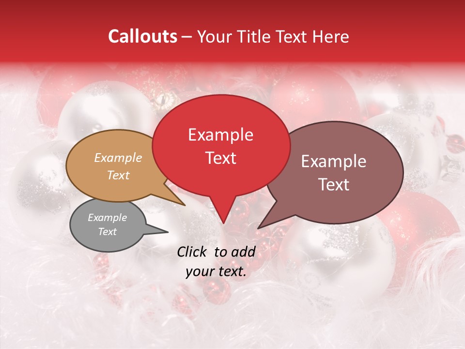 Xmas Decoration Ornamental PowerPoint Template