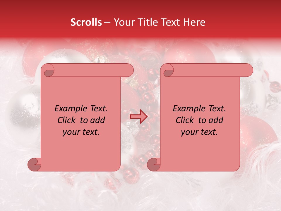 Xmas Decoration Ornamental PowerPoint Template