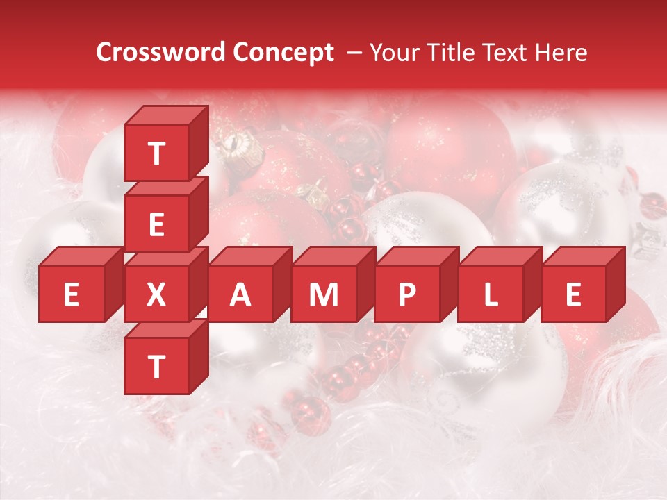 Xmas Decoration Ornamental PowerPoint Template