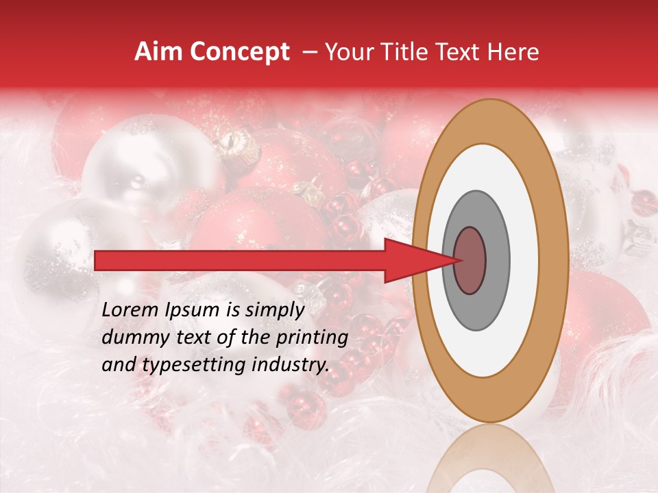 Xmas Decoration Ornamental PowerPoint Template