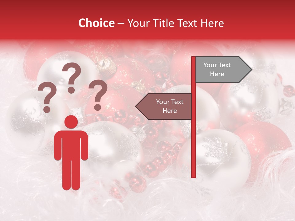 Xmas Decoration Ornamental PowerPoint Template