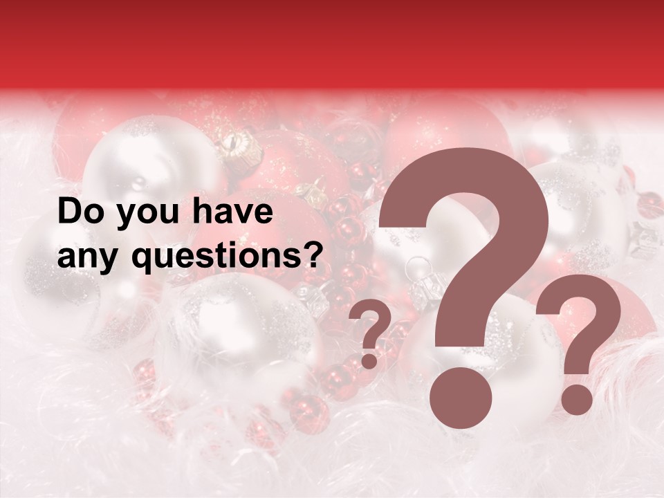 Xmas Decoration Ornamental PowerPoint Template