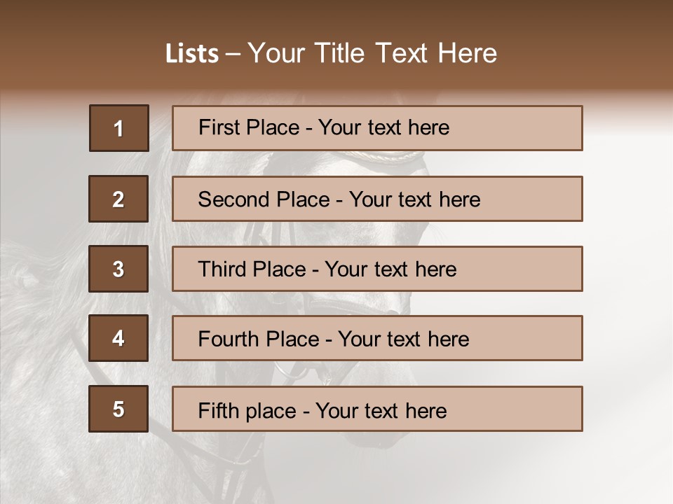 Stallion Active Horse PowerPoint Template