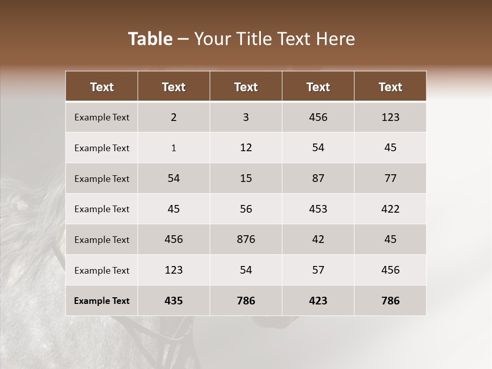 Stallion Active Horse PowerPoint Template
