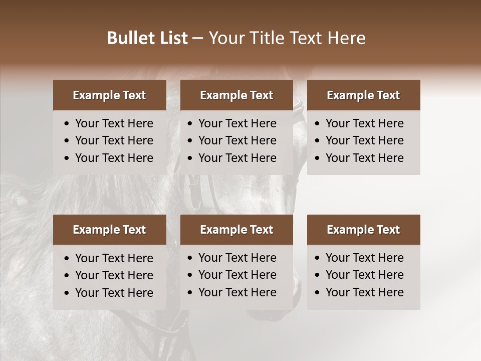 Stallion Active Horse PowerPoint Template