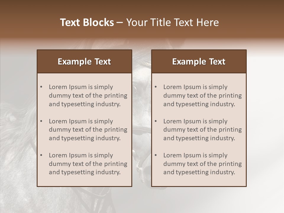 Stallion Active Horse PowerPoint Template