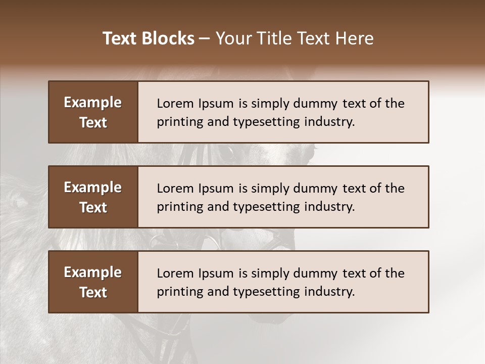 Stallion Active Horse PowerPoint Template