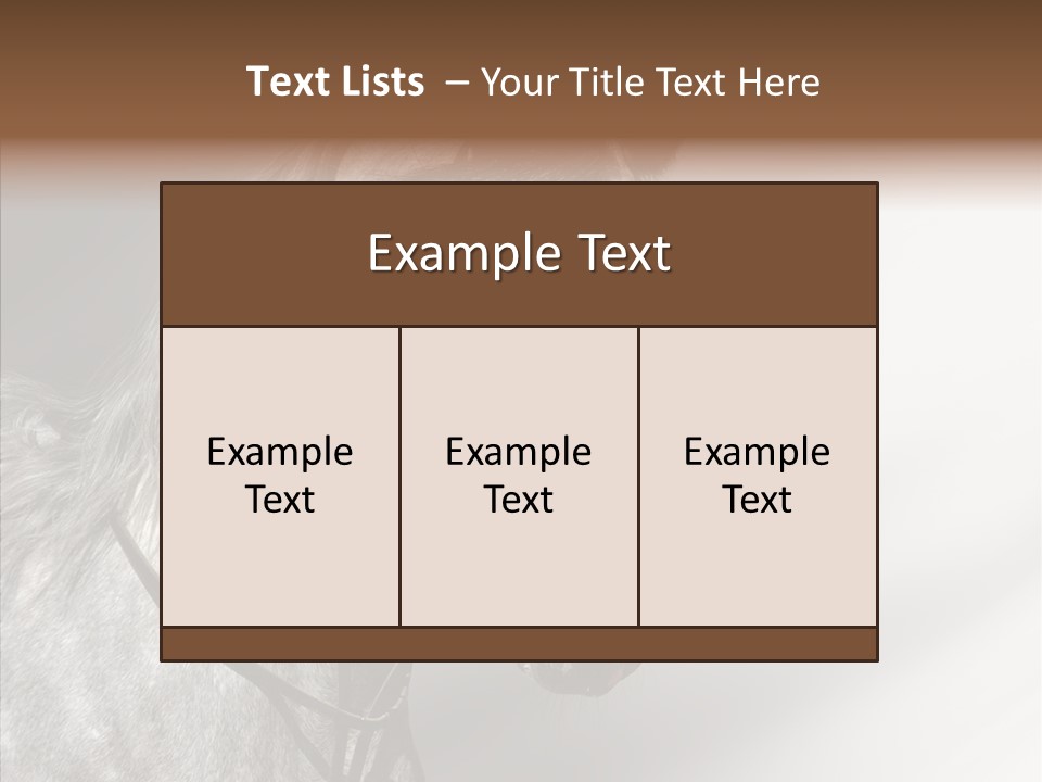Stallion Active Horse PowerPoint Template