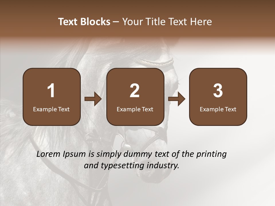 Stallion Active Horse PowerPoint Template