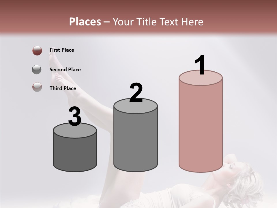 Legs Woman Bedroom PowerPoint Template