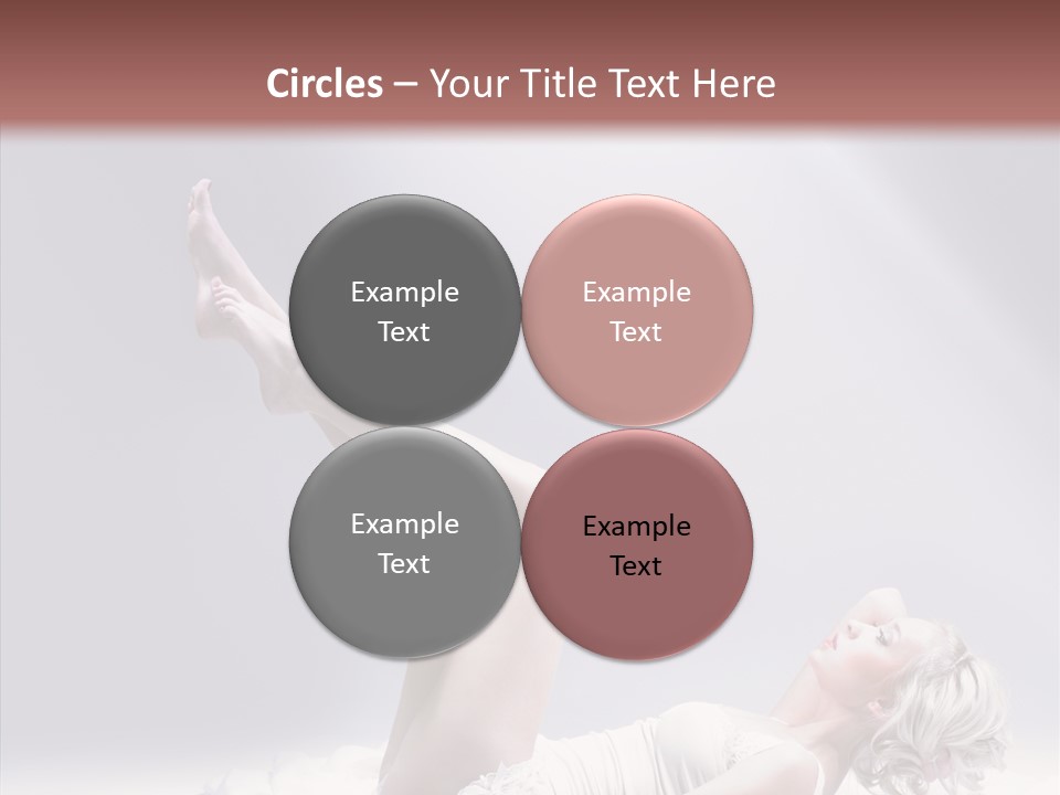 Legs Woman Bedroom PowerPoint Template