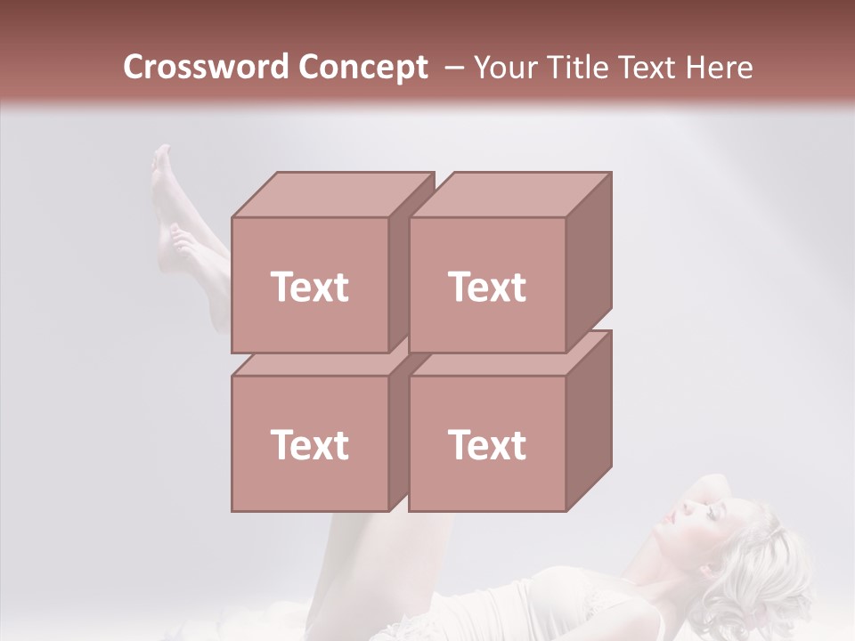 Legs Woman Bedroom PowerPoint Template