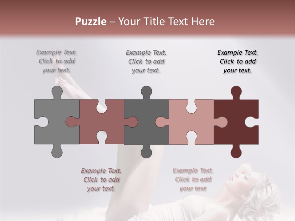 Legs Woman Bedroom PowerPoint Template