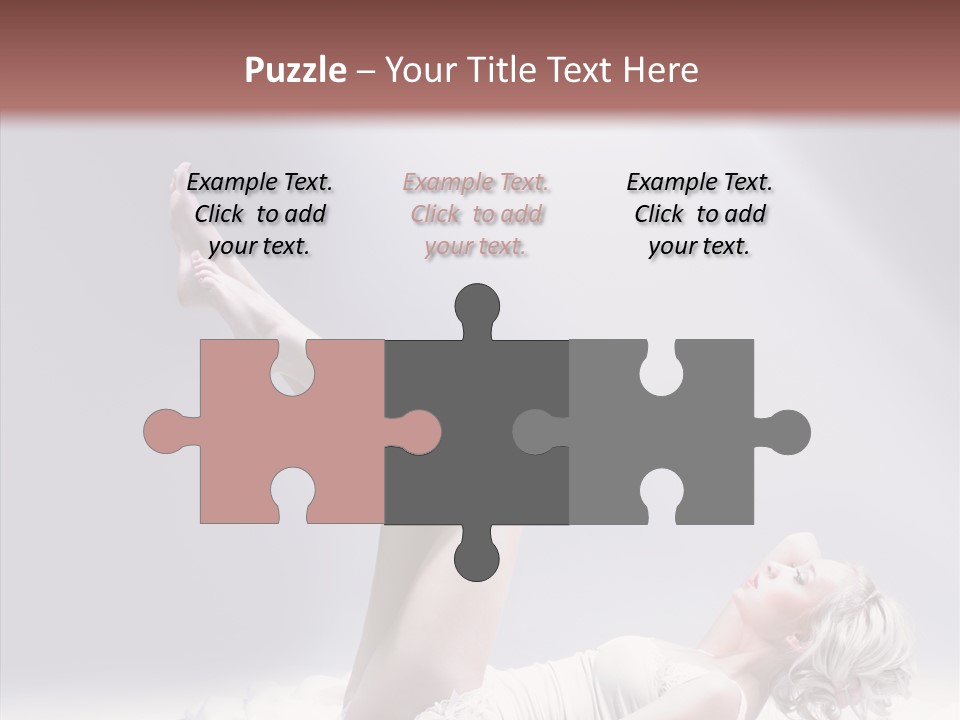 Legs Woman Bedroom PowerPoint Template