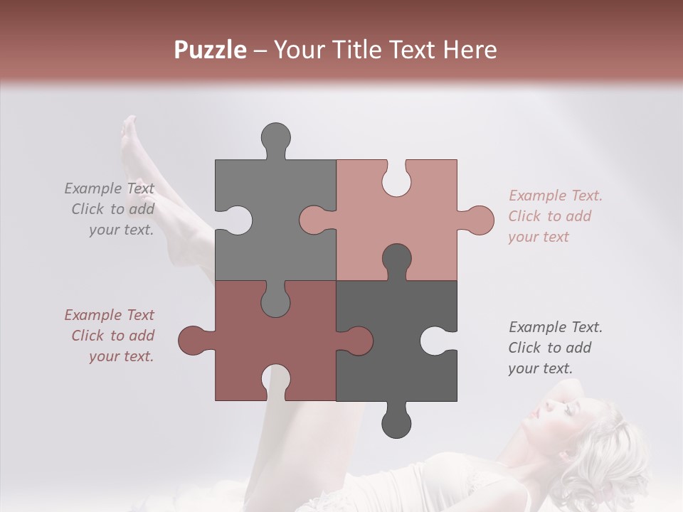 Legs Woman Bedroom PowerPoint Template