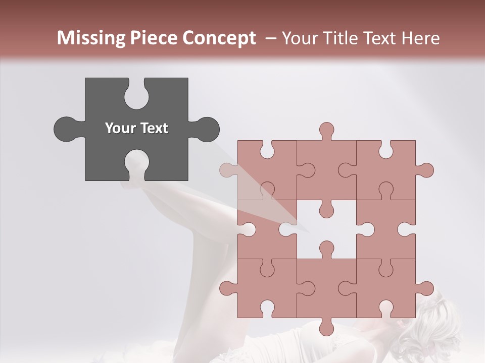 Legs Woman Bedroom PowerPoint Template