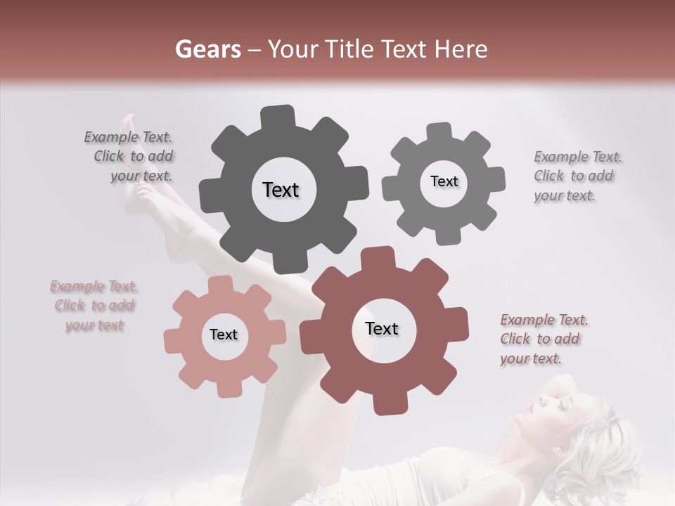 Legs Woman Bedroom PowerPoint Template