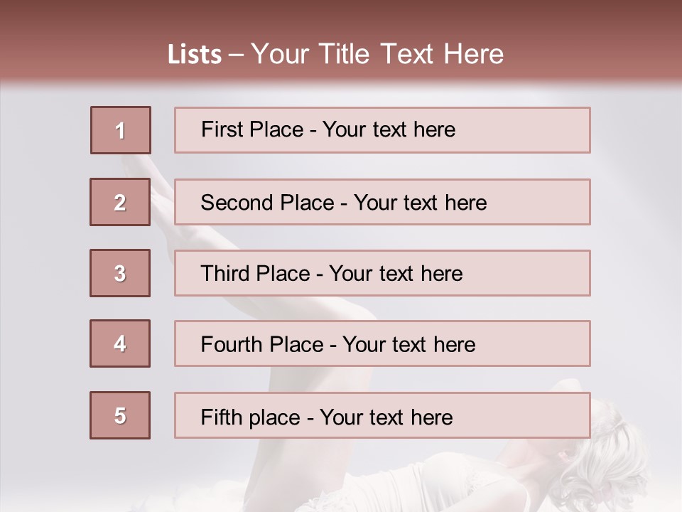 Legs Woman Bedroom PowerPoint Template