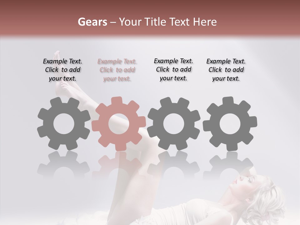 Legs Woman Bedroom PowerPoint Template