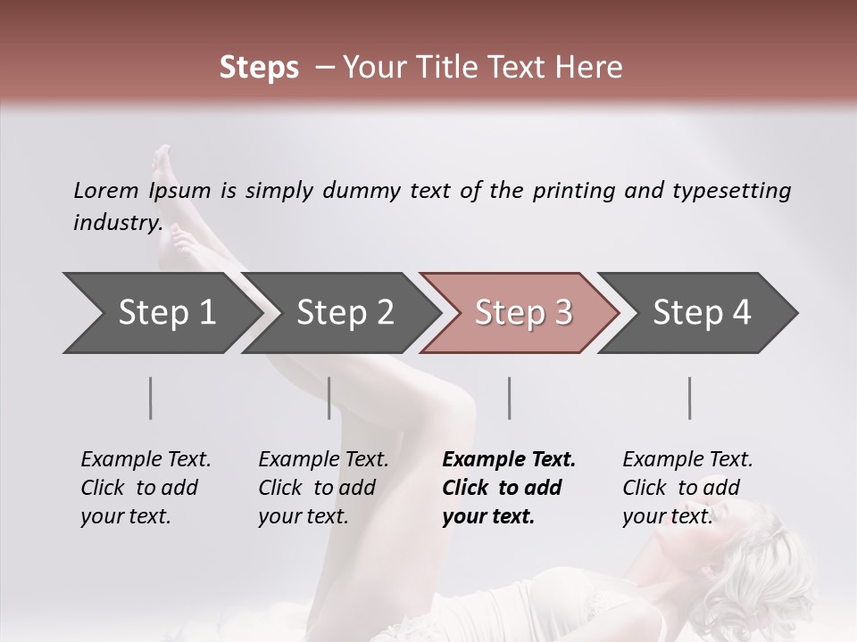 Legs Woman Bedroom PowerPoint Template