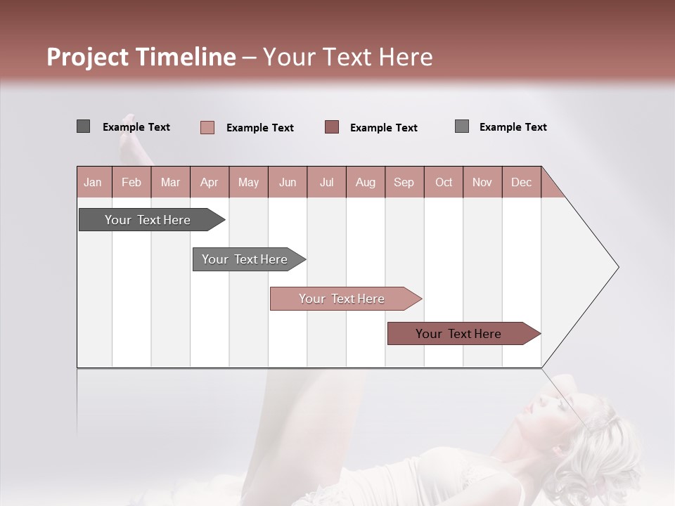 Legs Woman Bedroom PowerPoint Template