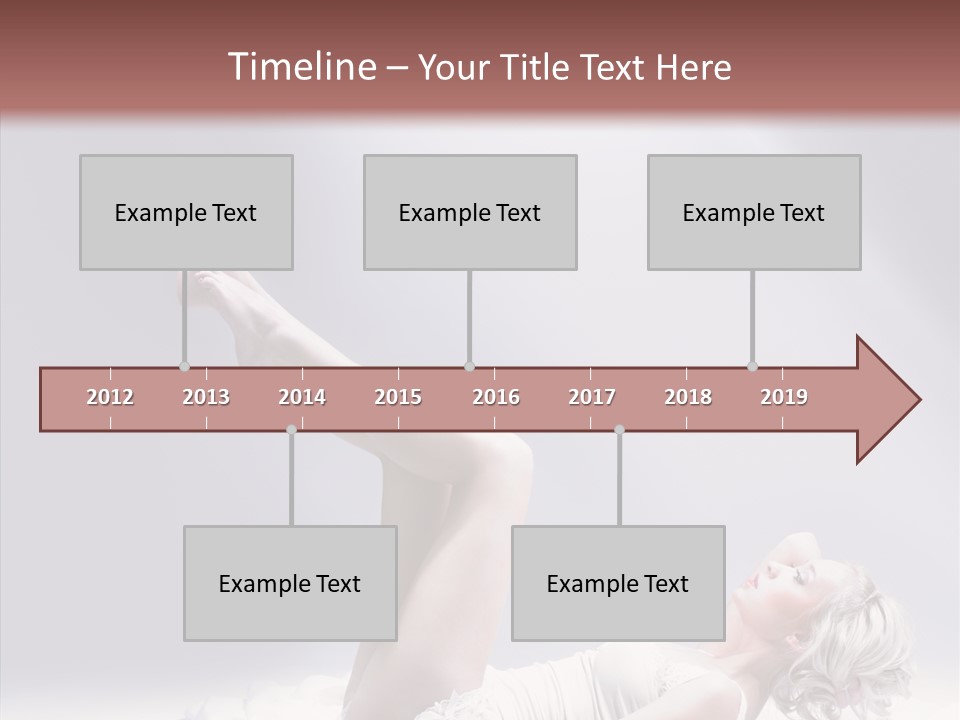 Legs Woman Bedroom PowerPoint Template